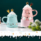 Cute Christmas Tree Shaped Ceramic Mug